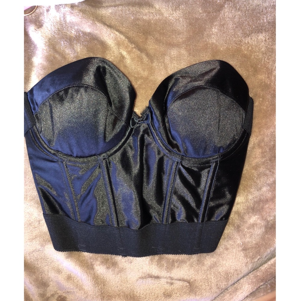 Black bustier top